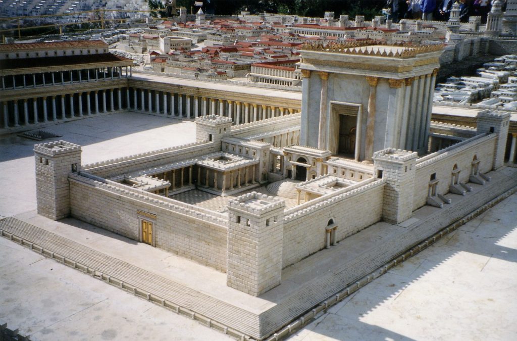 Model of the temple in Herod's time